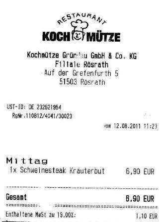 uvpd Höffner Kochmütze Restaurant